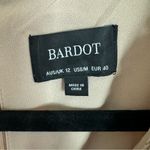 Bardot  Alessia Tan Frill Ruffled Long Sleeved Mini Dress Size Medium 8 Photo 7