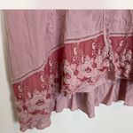 Boho Rose Embroidered Dress Pink Size M Photo 1