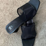 ZARA  Women's Mesh Heeled Sandals, Black Size 38 (7.5-8) Photo 0