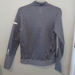 Adidas 🏃🏼♀️ Running Grey 1/4 Zip Athletic Fleece ClimaHeat Jacket🏃🏼♀️ ~med Photo 4