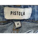 Pistola  Women's Jeans Straight‎ Leg Distressed Raw Hem Stonewash Denim Size 28 Photo 4