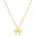 Wrapped in Love Adjustable Gold Bow Necklace Photo 0