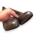 Calvin Klein  Elita Cosmopolitan Stacked Pump Heels in Metallic Silver Sz 8.5‎ Photo 4