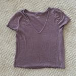 American Eagle Vneck Mauve Tee Photo 0