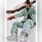 NWT Free People Movement Bunny Slope ski/snowboard pants in size small Green Photo 2