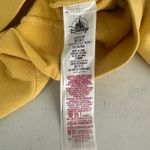 Disney Mickey Mouse Hoodie Yellow Embroidered Graphic Sweatshirt Women Small Photo 6