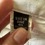 SheIn Curve Woman's White Shorts Size 4x 100% Cotton Photo 3