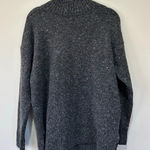 Sweater mock neck size S charcoal grey textured Gray Photo 0