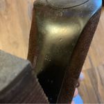 Ralph Lauren Lauren  Brown Suede Denver Wedge Booties - Size 5.5 Shoes Photo 8