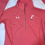 Under Armour  Cincinnati Bearcats‎ Heat Gear Quarter Zip Athletic Pullover Small Photo 4