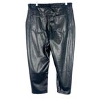 Abercrombie & Fitch NWT Curve Love Ankle Straight Vegan Leather Pant 33 16S Photo 6