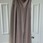 Birdy Grey | ash dress crepe taupe | medium bridesmaid dress Photo 2