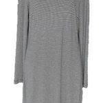 Trina Turk  Black & White Striped Long‎ Sleeve Lined T-Shirt Dress Size Small Photo 0