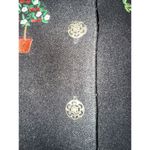 Karen Scott Karen‎ Scott Women's Medium M Christmas Vest Embroidered Topiary Photo 2