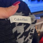 Calvin Klein CHIC BLACK & WHITE HOUNDSTOOTH BUCKLE WAIST KNIT SWEATER DRESS S Photo 8