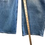 American Eagle Curvy Super High Rise Baggy Straight Jeans Womens 4 Short Strigid Photo 7