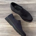 Donald Pliner  Black Flat Shoes 6.5 Slip On Stretch Crepe Comfort Photo 5