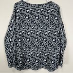 Ann Taylor  LOFT Women's Gray Leopard Print Knit Sweater High Low Pullover Sz S Photo 7
