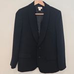 J.Crew  Women's Classic 2 Button Black Polyester Blazer Size 2 Photo 1