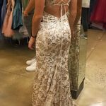 Colette Sparkly Gold And White Prom Dress Size 00 Photo 8