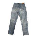 American Eagle Mom Jean Comfort Stretch Waistband Ripped Knees Denim High Rise 4 Photo 2