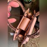 Coach Authentic Pebbled leather/Snakeskin embossed top handle crossbody/Satchel Photo 5