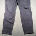 AERO Skinny Ankle Pants Womens 16 Long Navy Casual Chino Stretch Flat Front Blue Photo 3