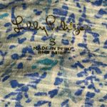 Lilly Pulitzer  Etta V-Neck Blue Ibiza Now You Sea Me Top Size Small Photo 5