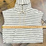 Double Zero Hooded Terry Cloth Short Sleeveless Top Small Photo 4