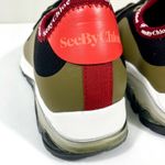 See By Chloe Brett Knitted Low Top Sneakers Black Green 37 NEW Photo 13