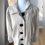 Vintage Relativity Ivory Cream Khaki Wide Wale Corduroy Chore Jacket Coat Sz XL Tan Photo 10