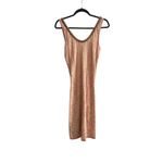 Free People NWT  Starstruck Champagne Corset Bodycon Knit Dress Size S Photo 3
