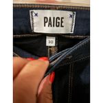 Paige  High Rise Hoxton Ankle Jeans Dark‎ Wash Denim Comfort Stretch Size 30 Photo 1