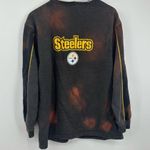 NFL Pittsburgh Steelers Custom Bleach Splatter Sweatshirt Size Large Football Photo 10
