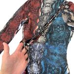 May pink  Snake Print Jumpsuit Small‎ Long Sleeve Bold Y2K Night Out Trendy Photo 4