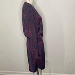 Gap  Floral Mini Dress in Navy and Burgundy, Drop Waist size M Photo 3
