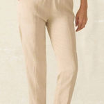 Faherty  Arlie Linen Blend Pants in Safari Photo 0