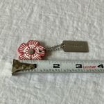 Coach : Dark Pink Tea Rose Tag- Silver Tone Photo 9