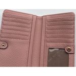 Anne Klein  Pink Gold Card Holder Slot Pockets Folding Snap Closure Wallet Photo 8