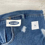Old Navy  Boyfriend Short Jean Shorts Womens 2 Blue Distressed Mid Rise NEW Photo 2