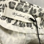 Mustard Seed Boutique  White Leopard Denim Mini Skirt L Photo 3