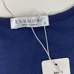 Ekouaer  Navy Blue Sheer Top Size S Women’s Photo 4
