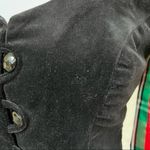 Vintage Prairie Goth? Black Velvet & Red Plaid Two Piece Maxi Skirt And Jacket S Photo 6