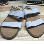 Journee Collection Lavine Statement Womens 9.5 Beige Faux Leather Strappy Sandal Photo 0