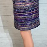 Kate Spade New York Size 6 Kylie Short Skirt Multicolor Purple Metallic Photo 3
