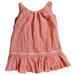 Handmade Vtg 50s Red Gingham Daisy Chain Mini Dress Swimsuit Playsuit Romper Bloomers M/L Photo 0