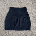 Acne Studios  Black Mini Skirt Womens Designer Full Zip Back Size 40 Designer Photo 2