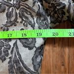 VINTAGE 60s Dynasty 100% Silk Jacquard Grey & Black Paisley Blazer Photo 7