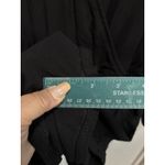 Guess  Black Shorts Romper Size Large‎ Long Sleeve V Neck Elastic Waist Keyhole Photo 4