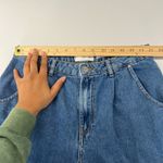 Mango  Regina Slouchy Jeans Womens 10 Blue Medium Rise Denim Cotton Tapered Leg Photo 6